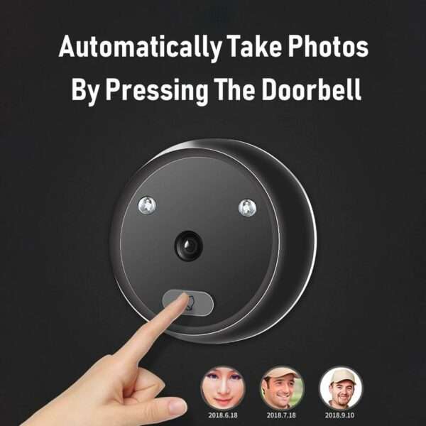 R11 Digital Peephole Viewer Doorbell 2.4 inch Screen IR Night Vision Electronic Door Eye Camera