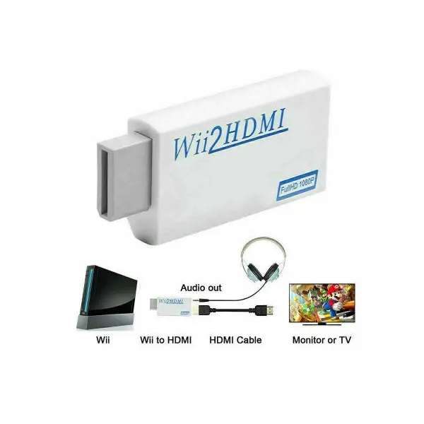 1080P 720P Upscaling Adapter For Wii 2 HDMI