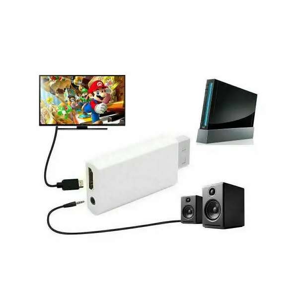 1080P 720P Upscaling Adapter For Wii 2 HDMI