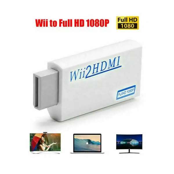 1080P 720P Upscaling Adapter For Wii 2 HDMI