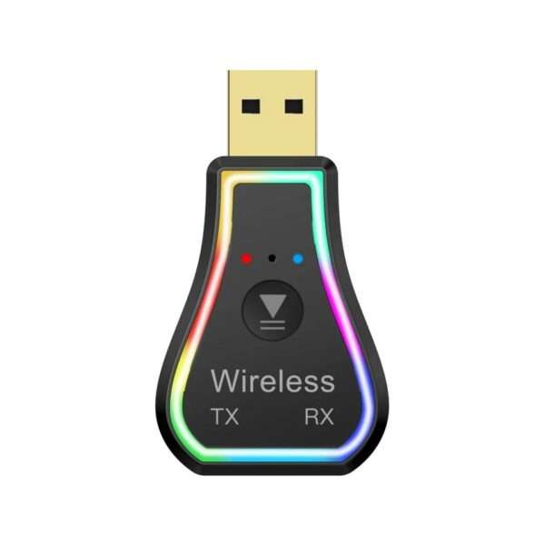 M11 3 in 1 AUX Audio Dongle USB Bluetooth Receiver and Transmitter Adapter with Light