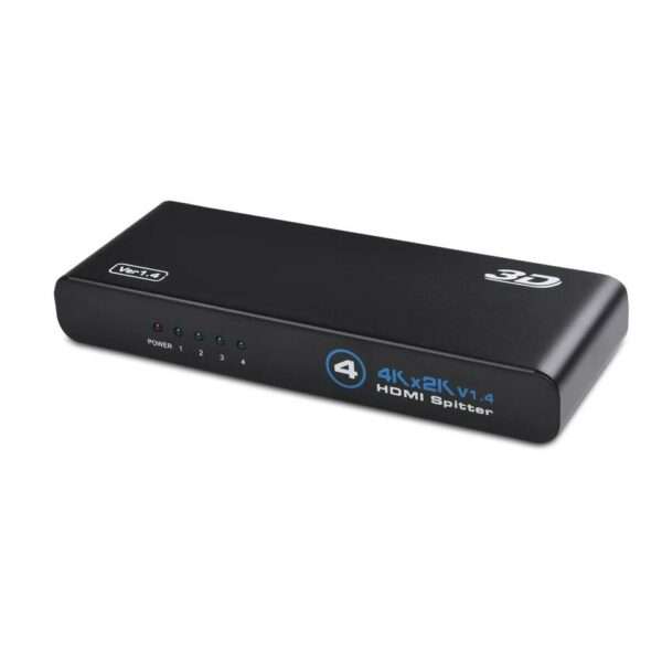 1x4 HD Splitter 4K x 2K @30Hz &amp; 1080p HD 1.4 Deep Color 3D Plug &amp; Play Auto EDID 4-Port