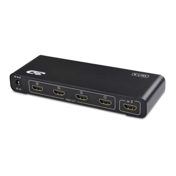 1x4 HD Splitter 4K x 2K @30Hz &amp; 1080p HD 1.4 Deep Color 3D Plug &amp; Play Auto EDID 4-Port