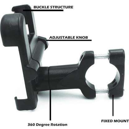 C1B Rearview Mirror Mount Stand Phone Holder For Bike, Bicycle With 360° Rotation