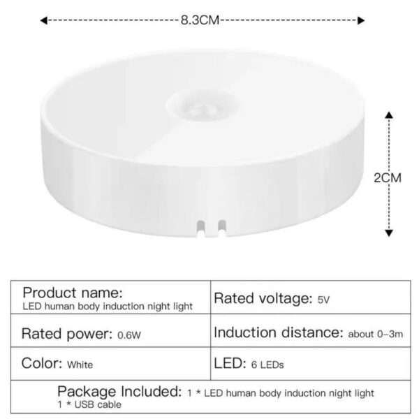 FA-735 Rechargeable LED Smart Motion Sensor Night