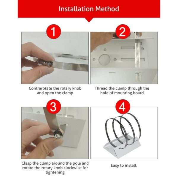 CCTV Hoop Surveillance Camera Pole Mounting Bracket