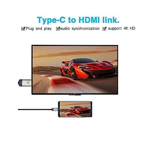 SE-L175 Alloy Head Type C To HDMI Cable 1.8M