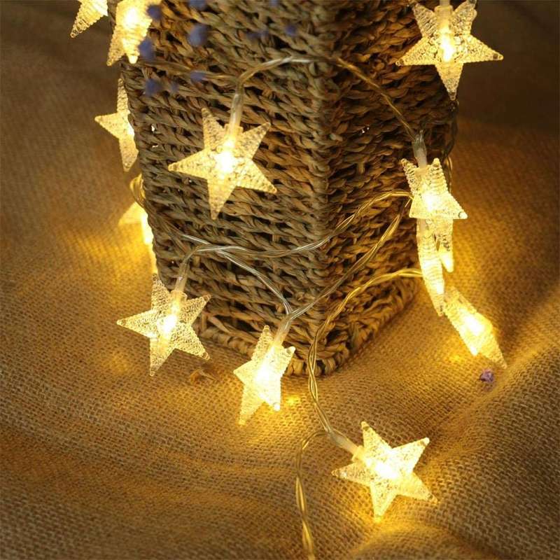 JG3108 5M Battery Operated Star Christmas String Light