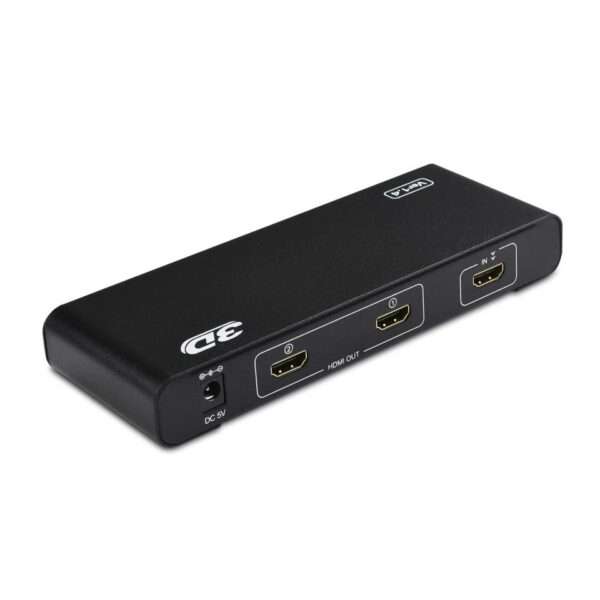 2 Port HD Splitter 1 in 2 Out Amplifier Support 4K x 2K Ultra HD and 3D Full HD 1080P