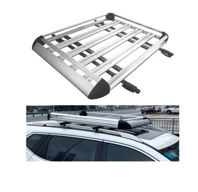 JG127 Double Aluminum Alloy Square Tube Roof Rack 127cm x 90cm