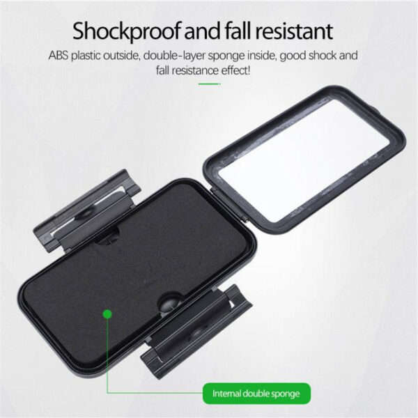 Motorbike Phone Holder Waterproof Bag Pouch Cases Motorcycle Bicycle Handlebar Cellphones GPS Stand