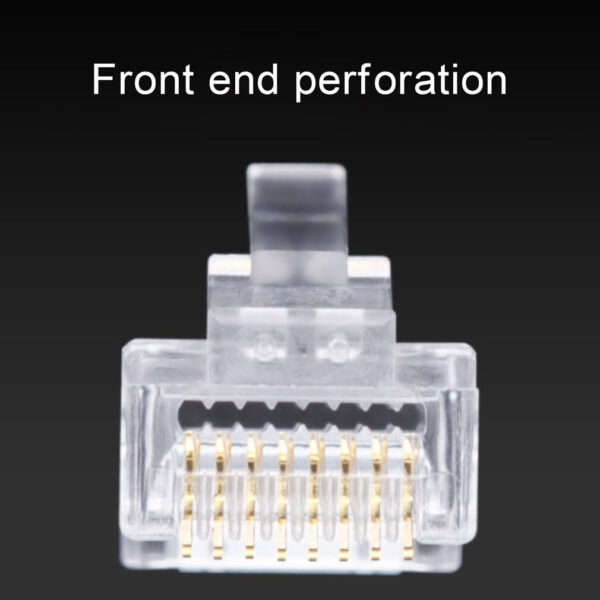 RJ45 Cat 5 Network Cable Connector Crystal Head (Unshielded) 100 Pieces