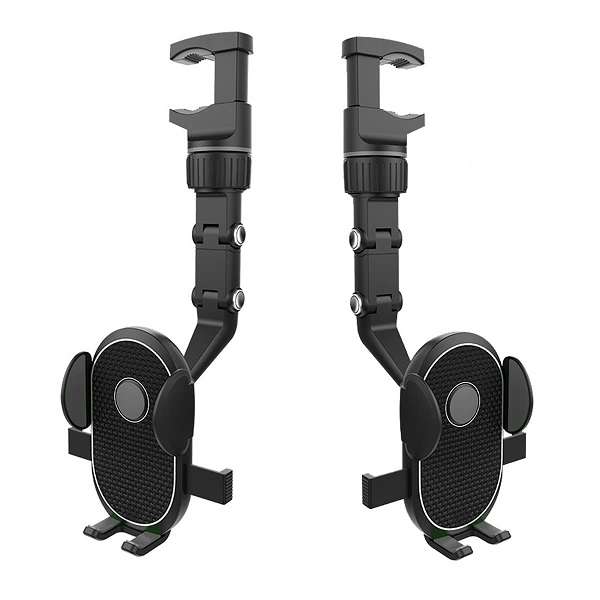 Treqa BC-T18 Universal Adjustable Car Rearview Mirror  Phone Holder