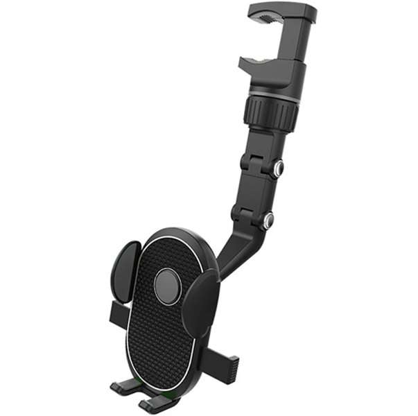 Treqa BC-T18 Universal Adjustable Car Rearview Mirror  Phone Holder