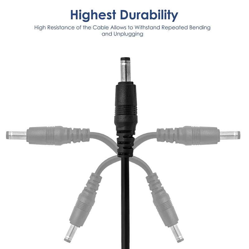 SE097 USB 2.0 Male To 5.5x2.1mm Male DC Cable 1M