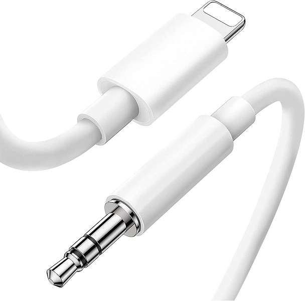 JH-025 Lighting Pin to 3.5mm Male Audio Jack Aux Cable 1M