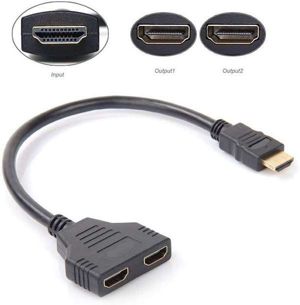 SE-L215 Male To Female HDMI Splitter 2 Port