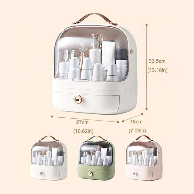 438735 Ectia Large Capacity Cosmetic Storage Case With Drawer