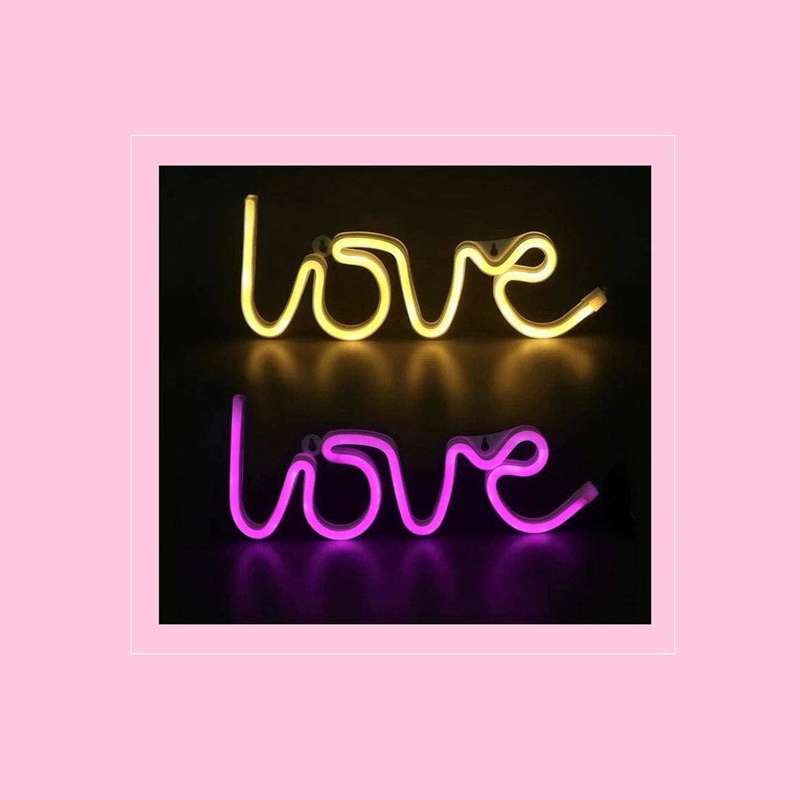 FA-A1 Love Neon Sign Lamp For Wall Decor USB And Battery Operated