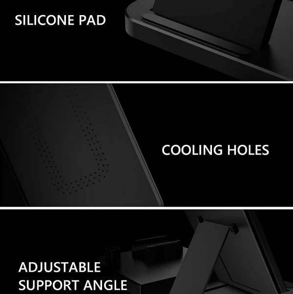 Aerbes AB-S856 Wireless Charging Station For IOS, iwatch, Airpods And Pencil 15W