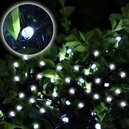 10M White LED Inter-Connecting Black Cable Fairy Light