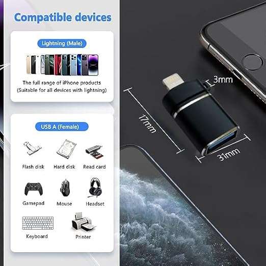 SE-TQ01 IOS To Female USB OTG Flash Drive