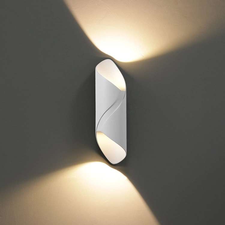 Aluminum Alloy 10W COB White+ Warm White Wall Light