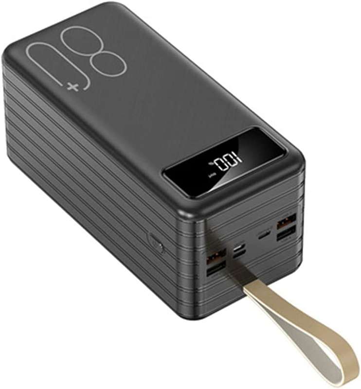 P8 SOVO 80000Mah Power Bank With Built-In 3 Cable And LED Fashlight