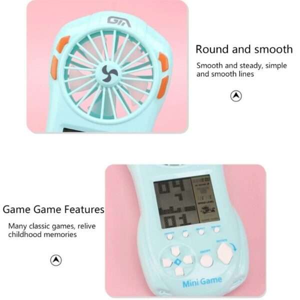 652E Mini Handheld Fan Game Electric Fan Leisure Fan with Electric Game Screen