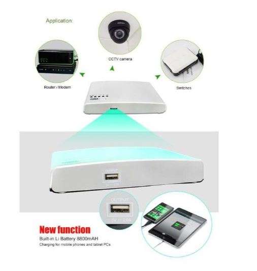 JG763 Mini DC UPS 8800Mah For Routers