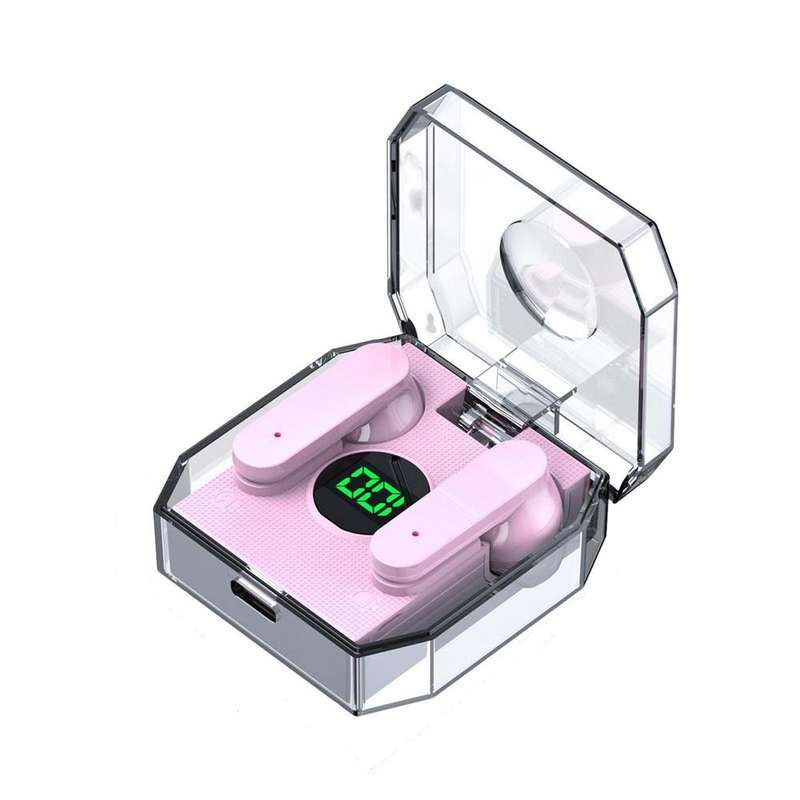 Air12Pro Wireless Bluetooth 5.1 TWS Earphone for Iphone 12Pro Transparent Case