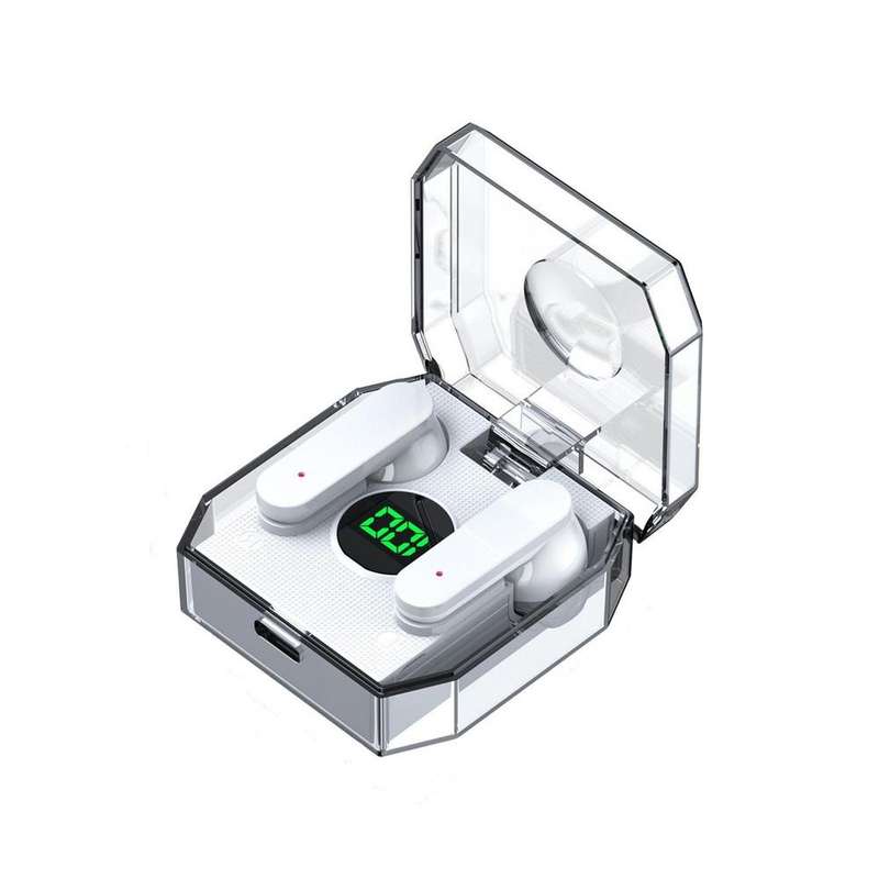 Air12Pro Wireless Bluetooth 5.1 TWS Earphone for Iphone 12Pro Transparent Case