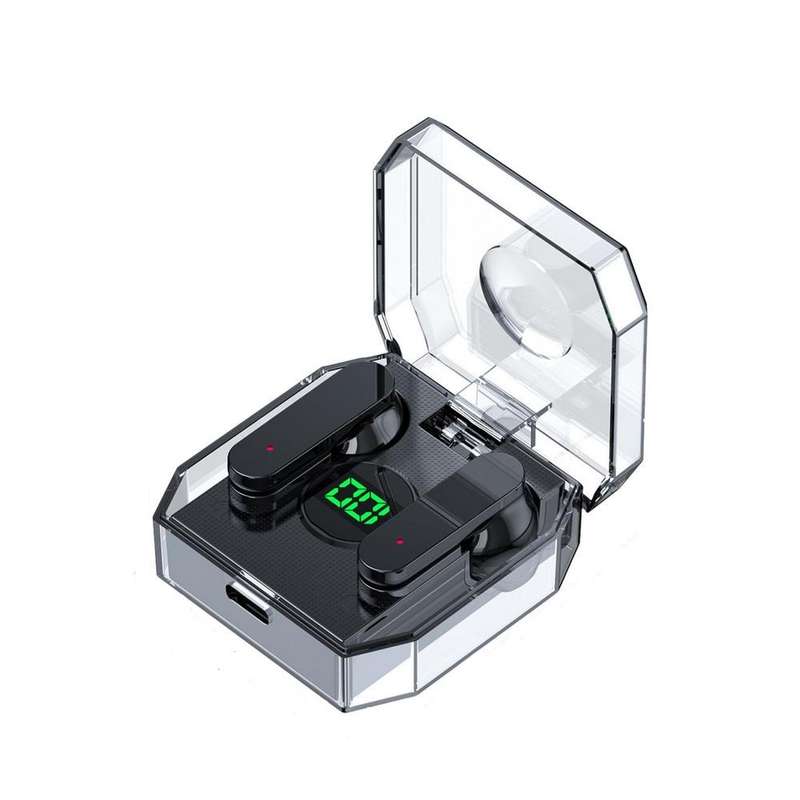 Air12Pro Wireless Bluetooth 5.1 TWS Earphone for Iphone 12Pro Transparent Case