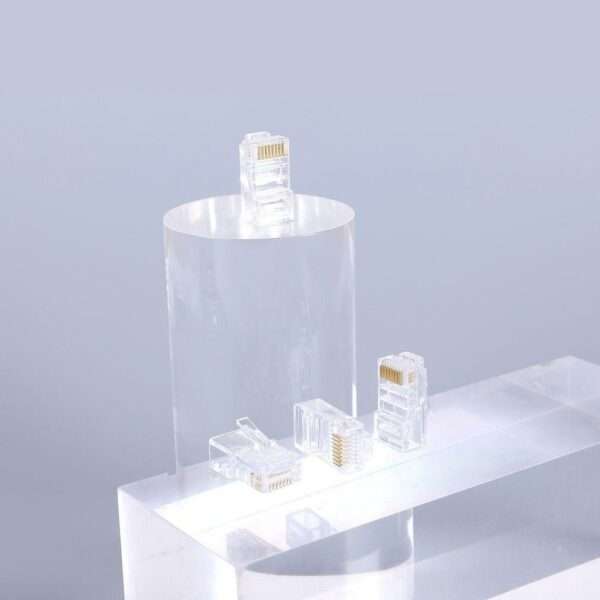 RJ45 Cat 5 Network Cable Connector Crystal Head (Unshielded) 100 Pieces