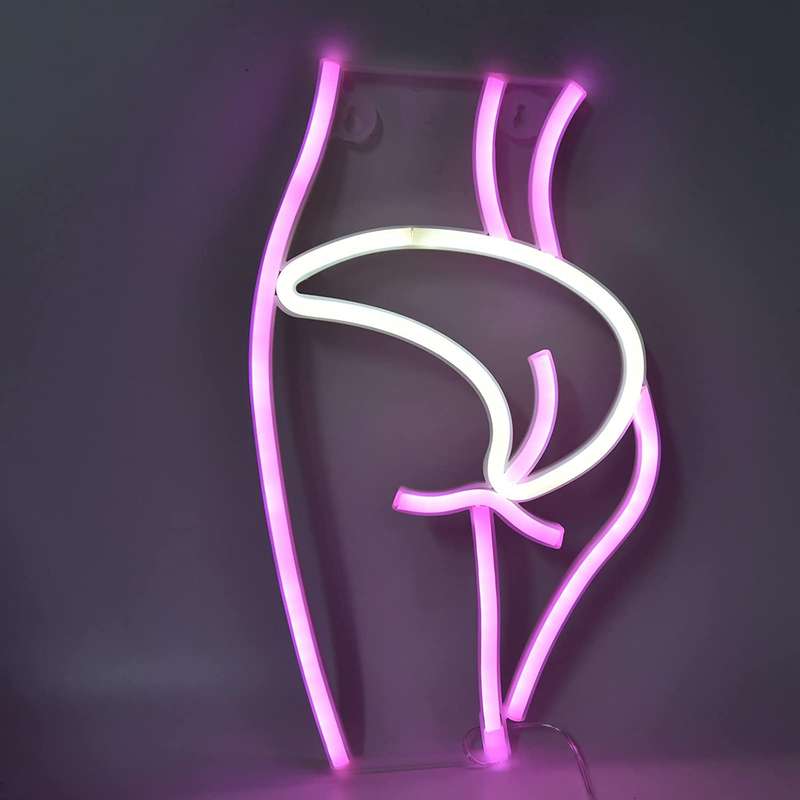 FA-A61 Lady's Behind Silhouette Neon Sign USB And Battery Operated