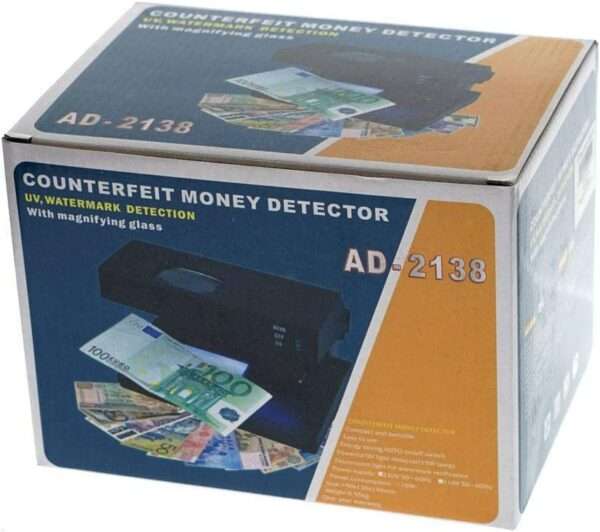 AD-2138 Counterfeit Money Detector With Magnifying Glass 9W