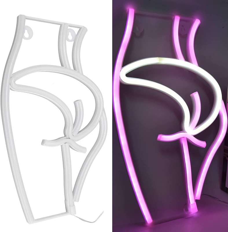 FA-A61 Lady's Behind Silhouette Neon Sign USB And Battery Operated