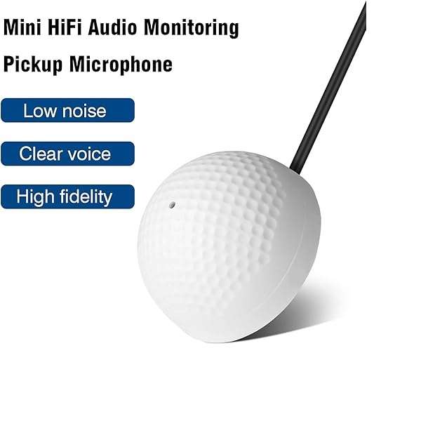 JG20375645 Sensitive Audio Pickup Microphone Cable For CCTV Security Monitor