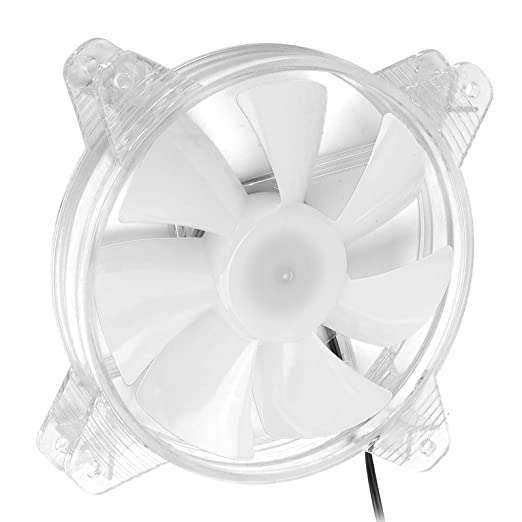 Ring Computer Cooling Fan 1600RPM  Silent RGB Fan with Sleeve Bearing