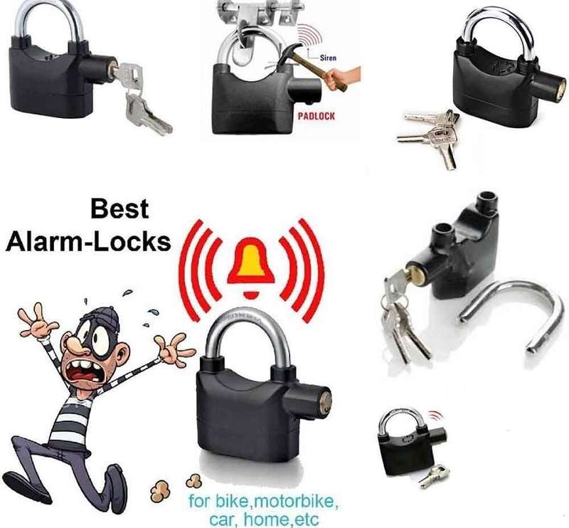 JG606 Alarm Padlock for Motorcycle Bike Bicycle Perfect Security With 110dB