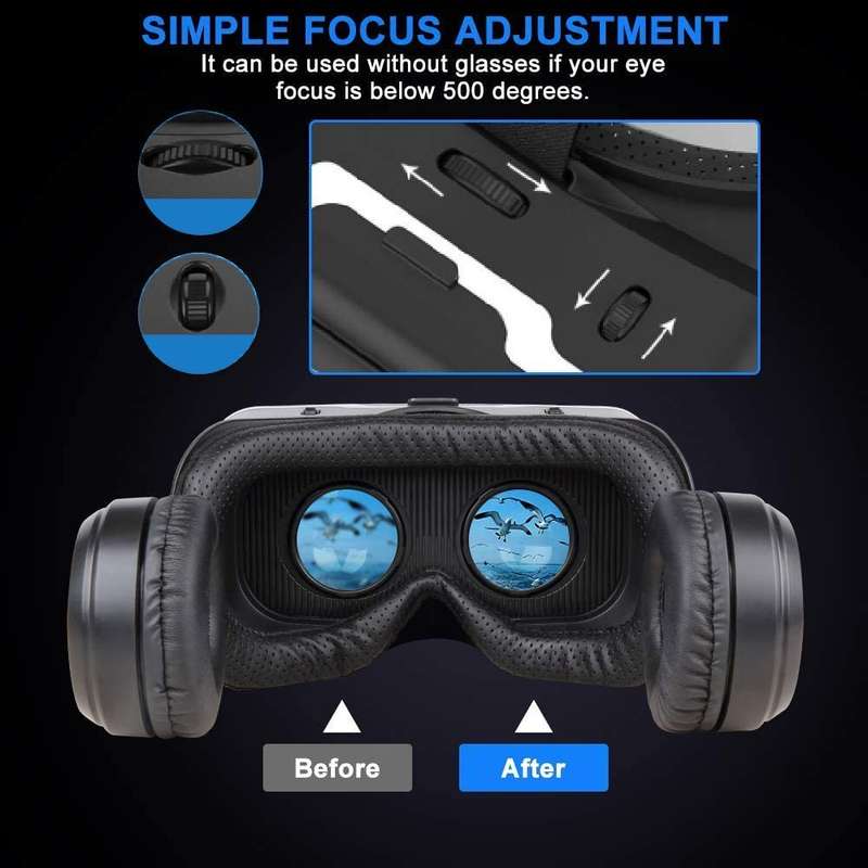 JG20375157 VR Shinecon 3D VR Glasses With Headphones