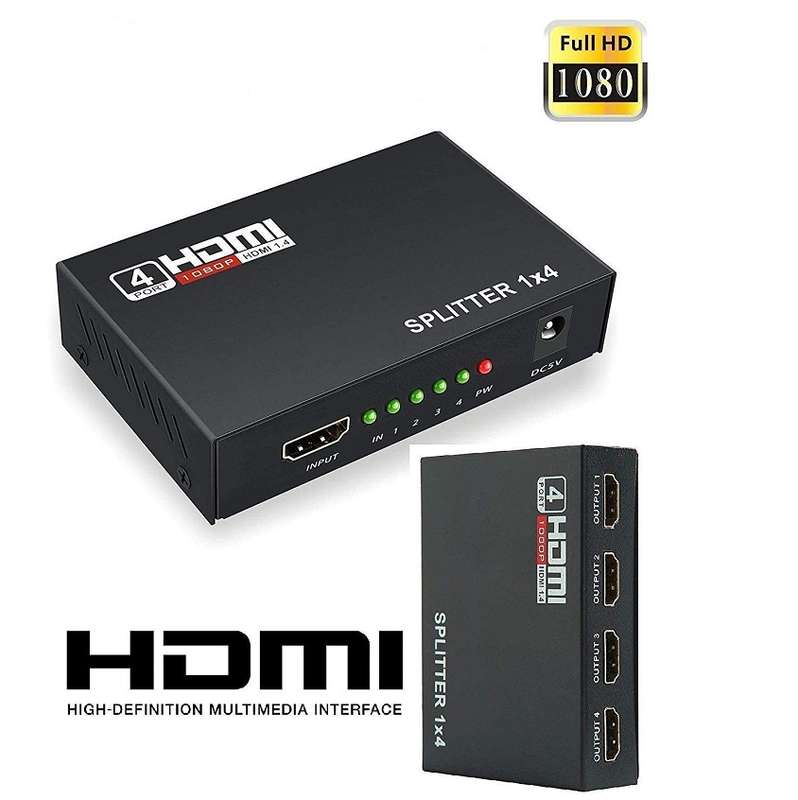 HDMI Splitter 4 Port 1080P