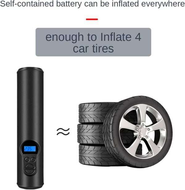 Aerbes AB-CQ02 Wireless Rechargeable Car Trye Inflation Pump With 6000mah Battery