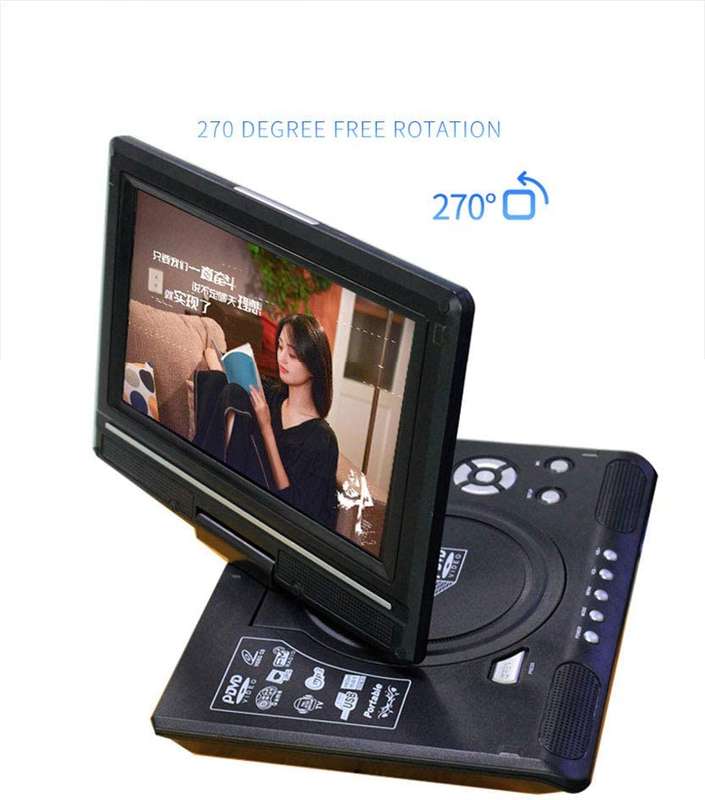 LMD-998 Portable HD DVD Player With LCD Screen With TV Tuner/Card Reader/USB/Game 9.8"