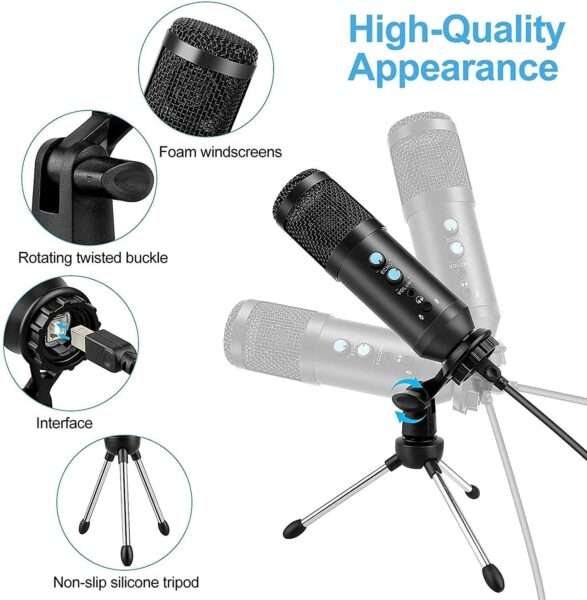XF0123 MK-F200TL Adjustable Studio Condenser Sound Recording Microphone