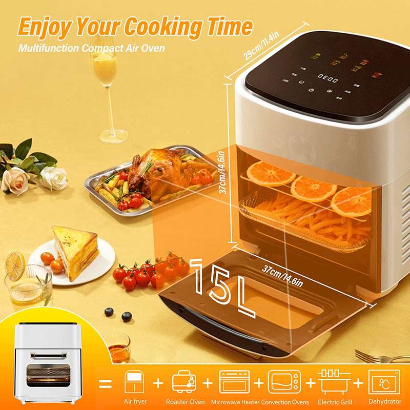 XF0588 Silver Crest JD989A Air Fryer 15L