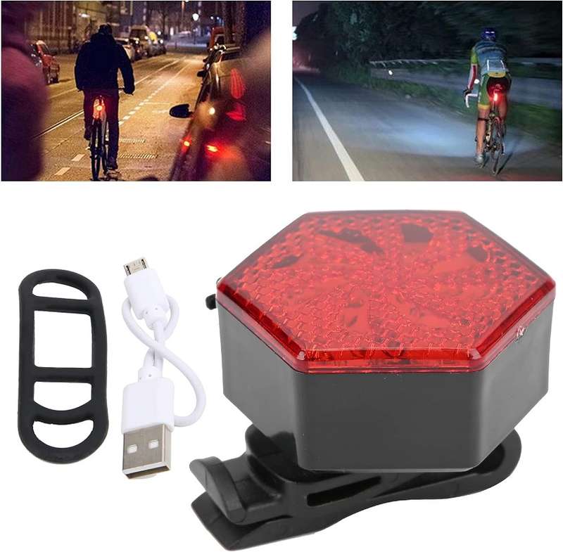 Aerbes AB-ZX12  Bicycle Tail Light Red 500mah Battery