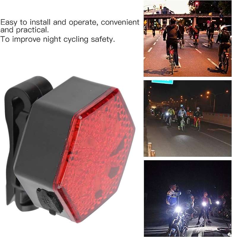 Aerbes AB-ZX12  Bicycle Tail Light Red 500mah Battery