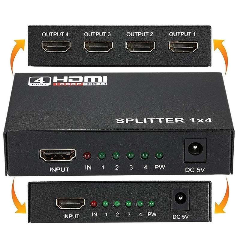 HDMI Splitter 4 Port 1080P