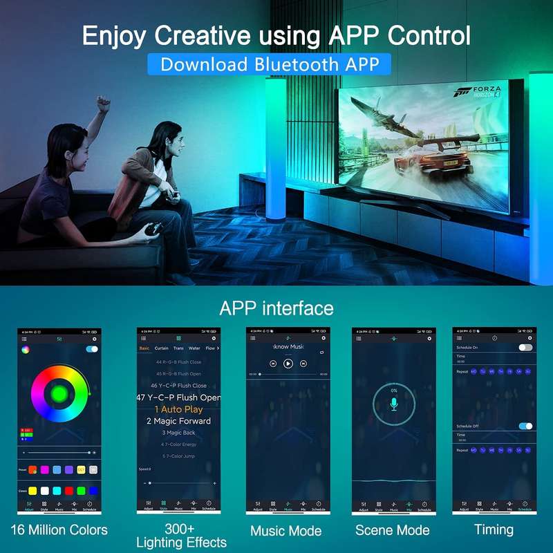 FA-JY22120 RGB Bluetooth Tube Speaker 30W